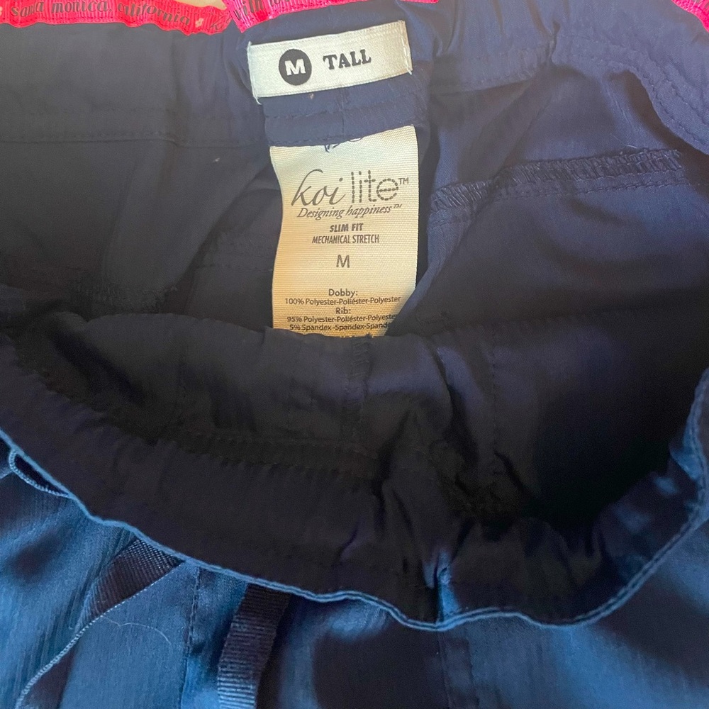 Koi lite scrub pants navy blue